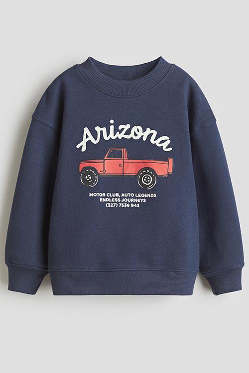 Printed sweatshirt - dark blue/arizona