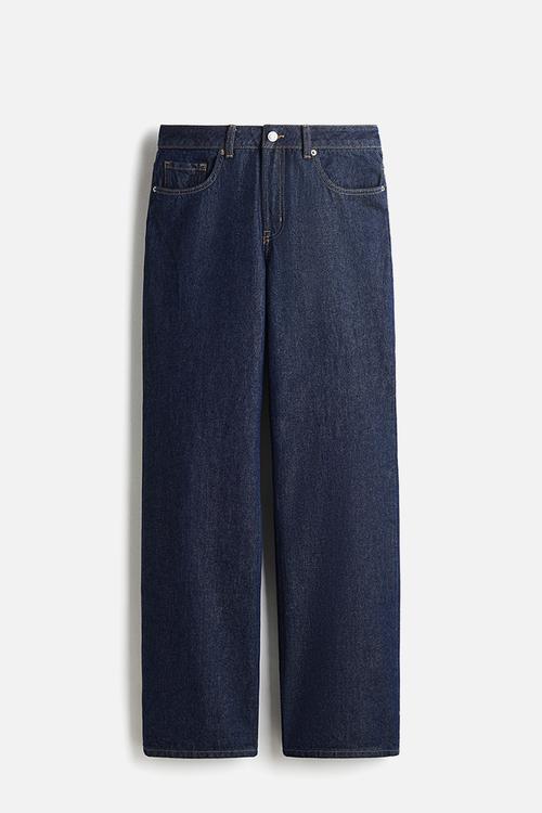 Wide high jeans - dark denim blue 