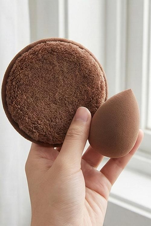 Make Up Sponge Puff 20 Piece Kit - Brown