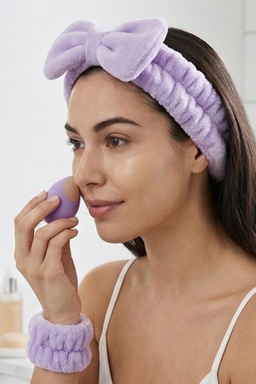 Make Up Sponge Puff 20 Piece Kit - Purple