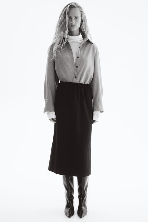 Midi skirt - black