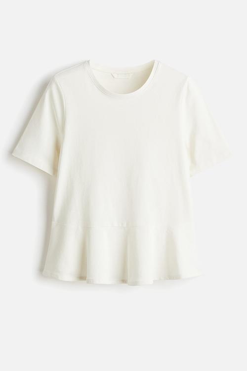Peplum top - white