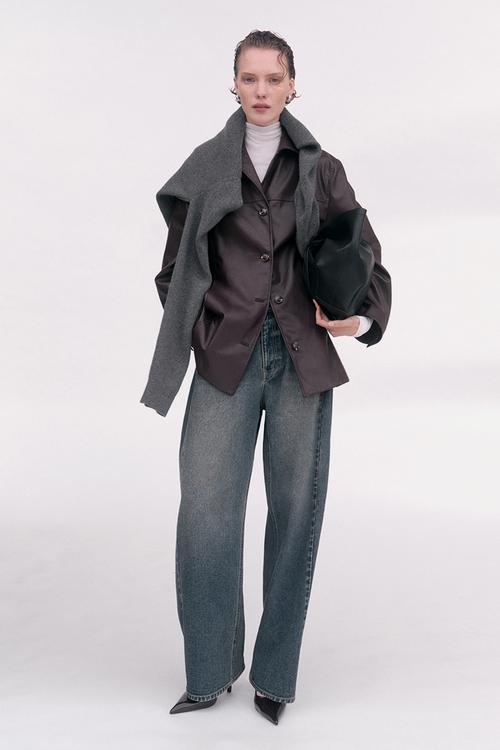 Coated jacket - burgundy
