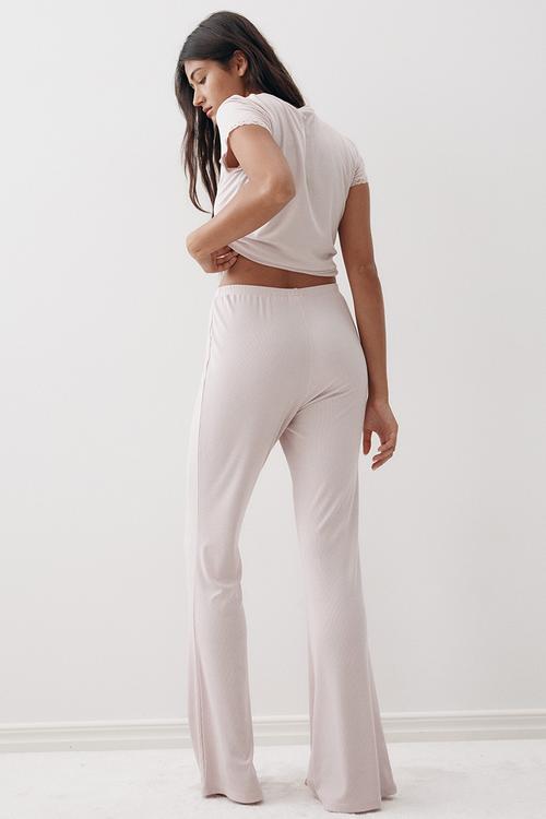 Ribbed modal pyjamas - pink