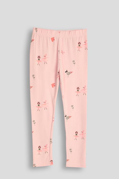 Leggings - pink/ballerina aop