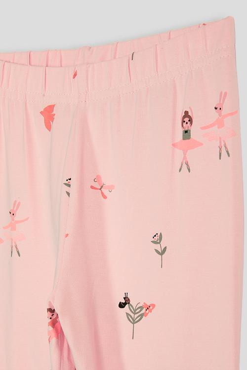 Leggings - pink/ballerina aop