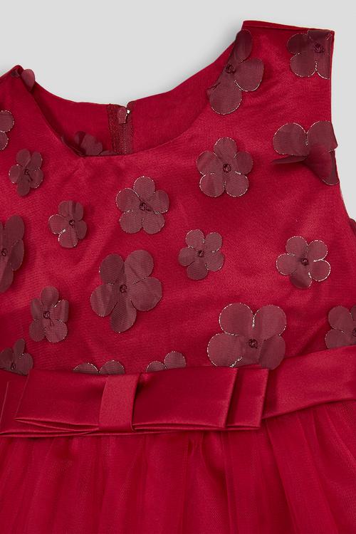 Tulle ball gown - deep red