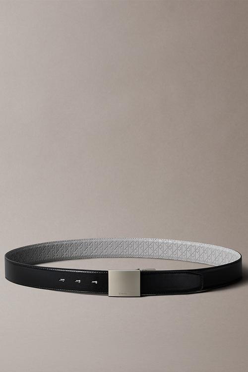 Titlecase Plaque Buckle Belt - Black