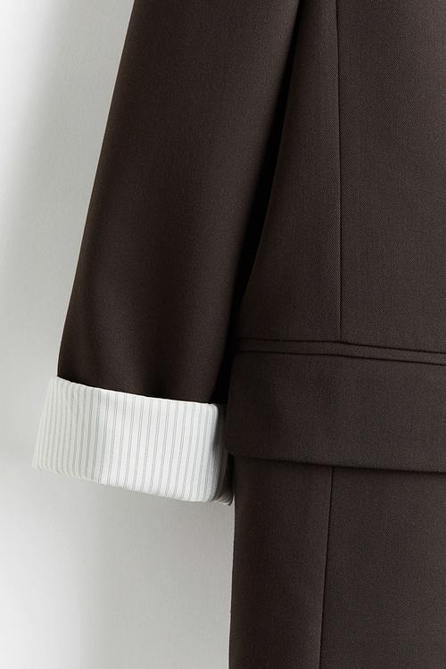 Throw-on blazer - brown