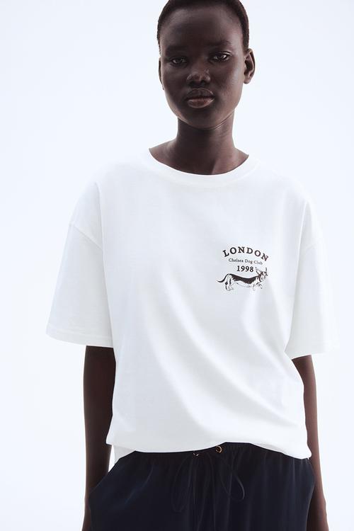 Oversized T-shirt -  white/london 