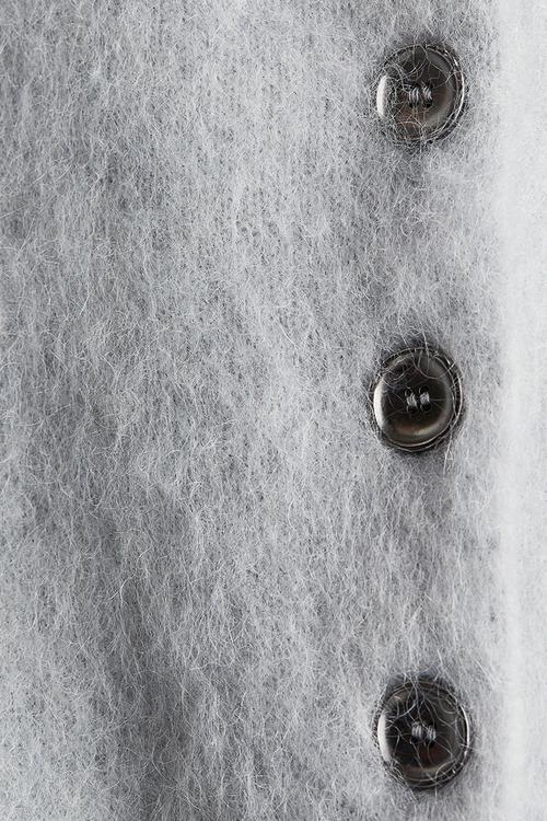Mohair-blend cardigan - light grey 