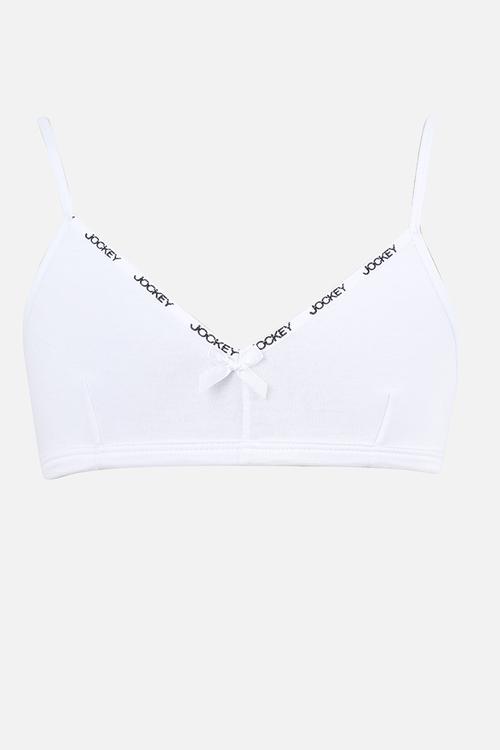 Girls Training Bra - White