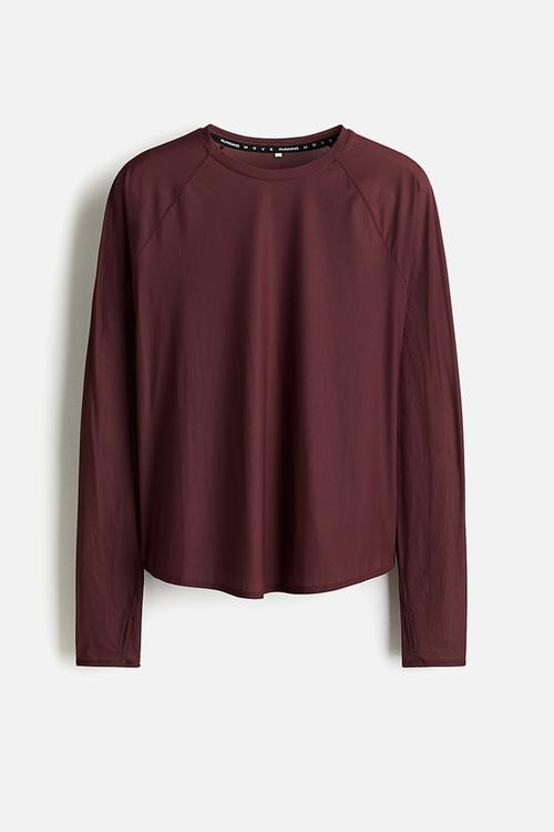 Running top with drymove™ -  light burgundy