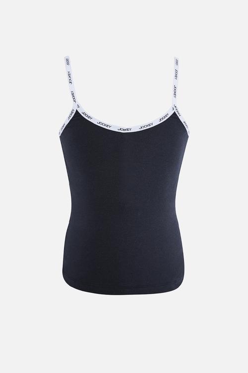 Girls Strappy Vest - Black