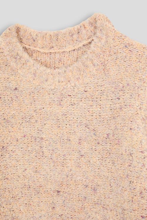 Speckle knit jumper - dusty baby pink