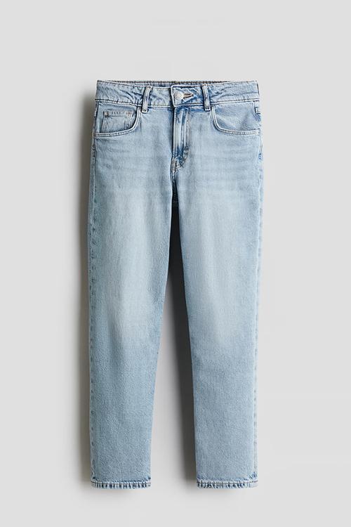 Relaxed tapered fit jeans - light denim blue