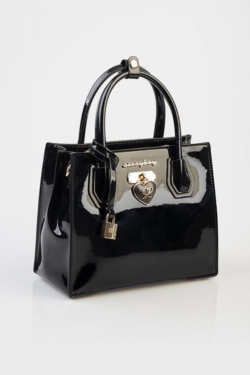 Miriam Medi Tote Patent - Black