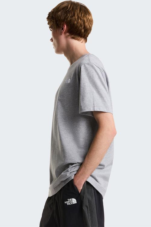 M Evolution Simple Dome Regular Short Sleeve Tee - Tnf Pale Grey Heather