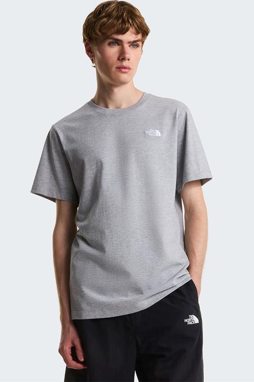 M Evolution Simple Dome Regular Short Sleeve Tee - Tnf Pale Grey Heather