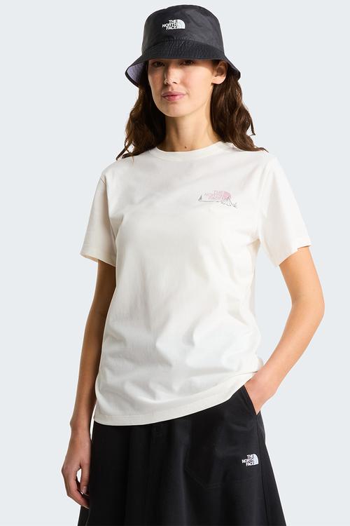 W Monte Regular Short Sleeve Tee-Graphic - White Dune