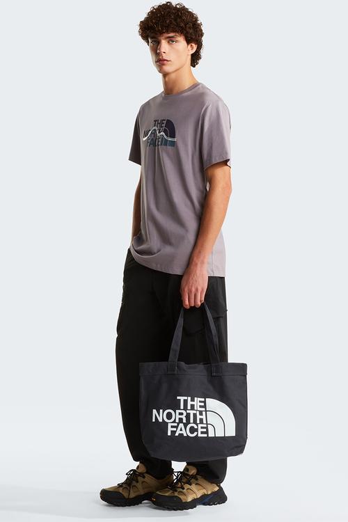 M Mountain Line Regular Short Sleeve Tee-Graphic - Transcendent Grey