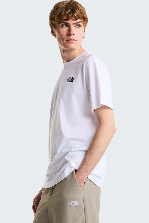 M Vertical Regular Short Sleeve Tee-Graphic - Tnf White