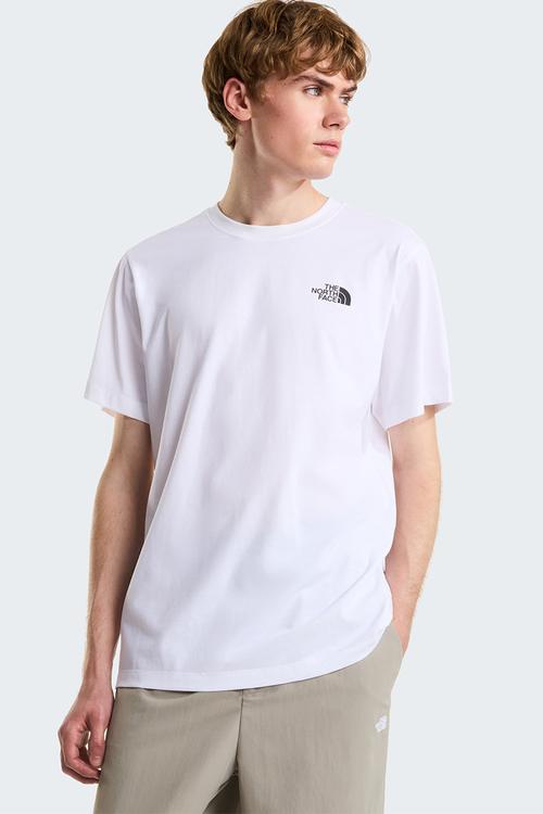 M Vertical Regular Short Sleeve Tee-Graphic - Tnf White