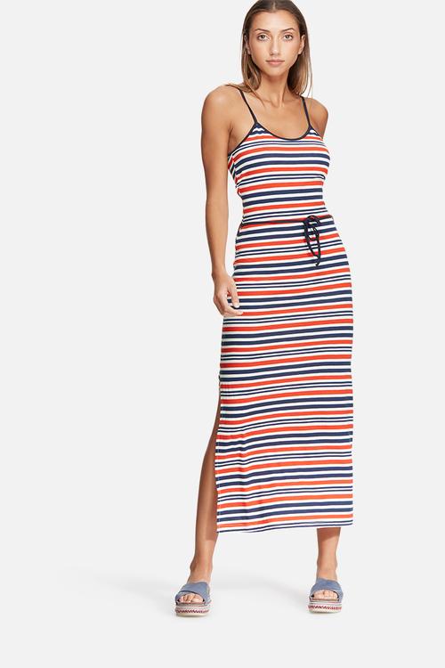 Column knit maxi dress