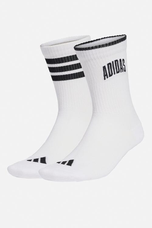 Stadium Socks 2 Pair Pack - White/Blk