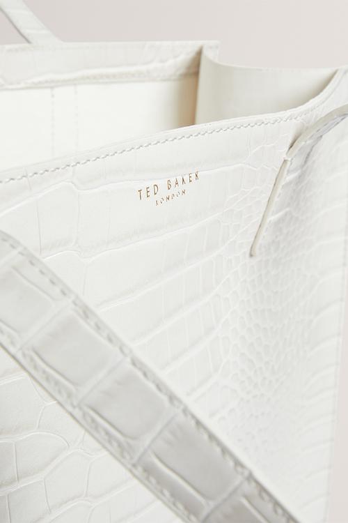 Exclusive Wenella Large Icon Tote  Bag - White
