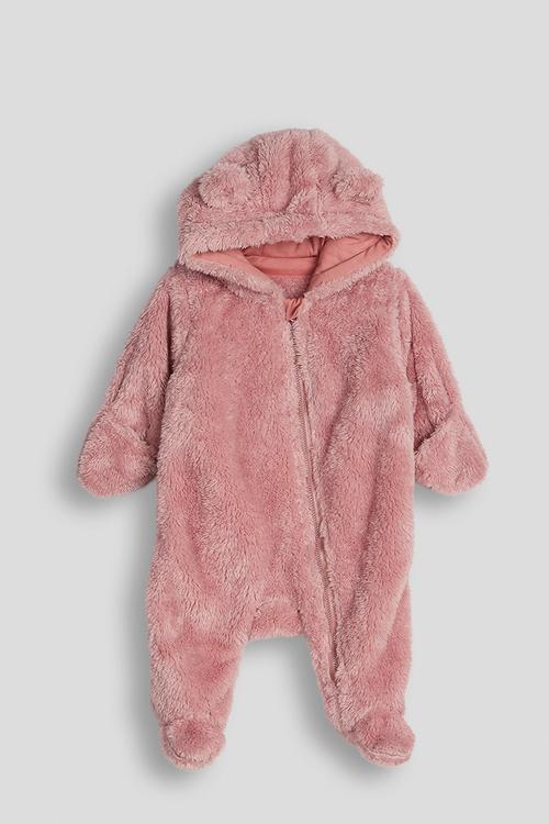 Teddy sleepsuit - pink