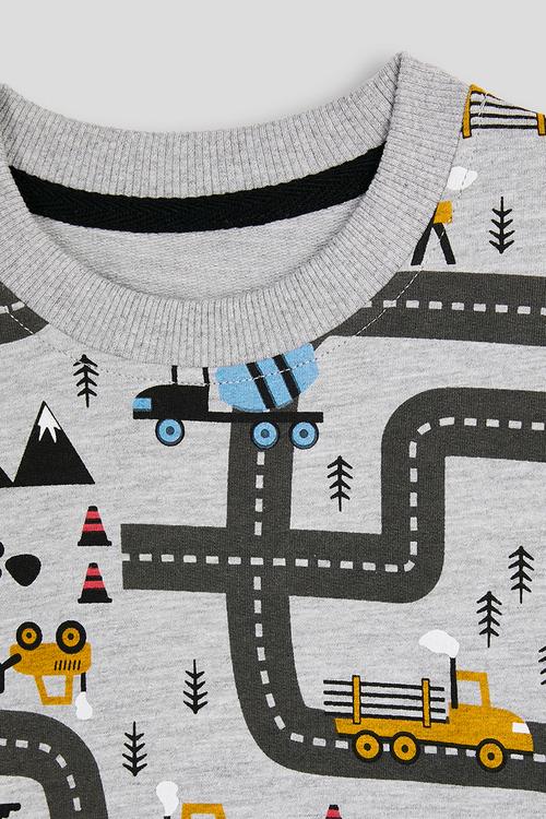 Roadmap sweatshirt - grey/multi