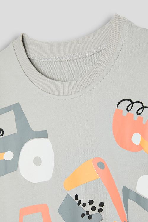 Sweat top - grey/fleet multi