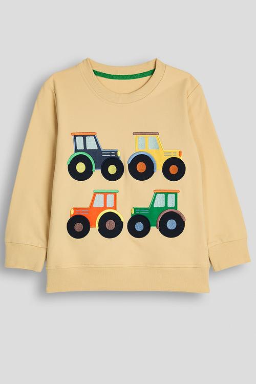 Sweatshirt - wheat brown/tractors
