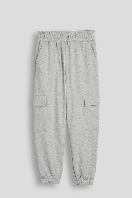 Cargo-style joggers - light grey