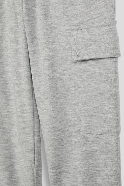 Cargo-style joggers - light grey