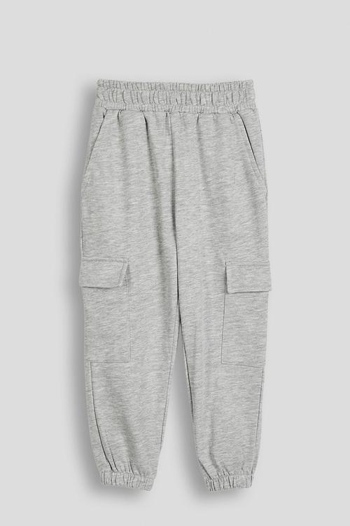 Cargo-style joggers - platinum grey