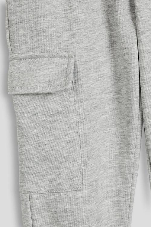 Cargo-style joggers - platinum grey