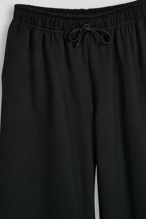 Wide leg sweatpants - black