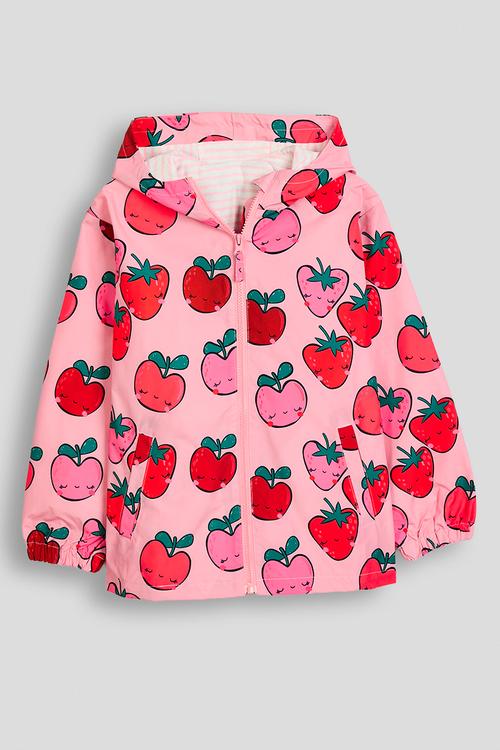 Hooded jacket - pink/strawberry aop