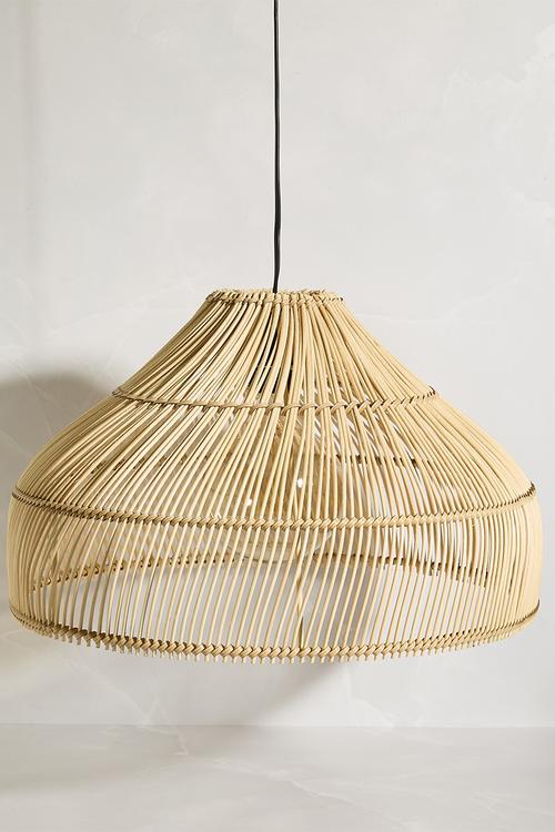 The Willow Weave Pendant - light brown