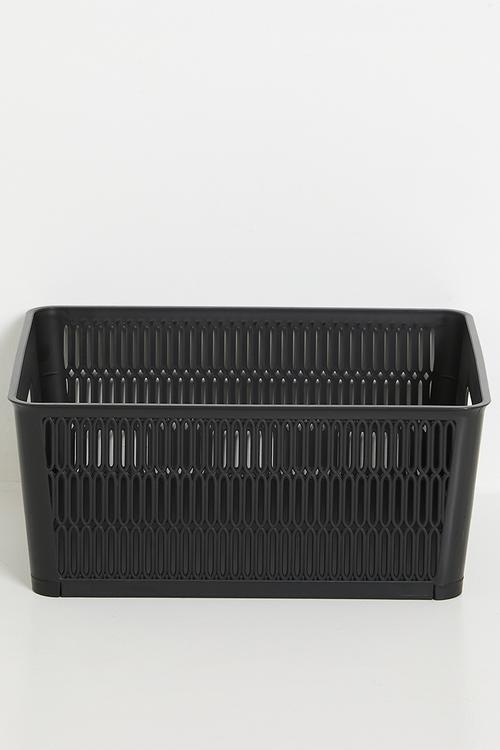 Meshy Storage Basket Set Of 2 - Black