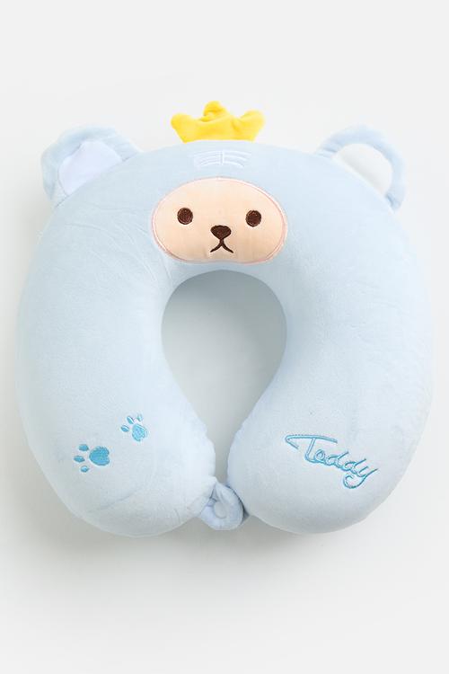 Soft travel pillow - light blue
