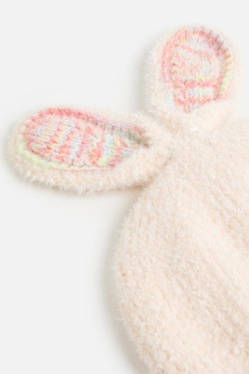 Super soft bunny ear beanie - cream