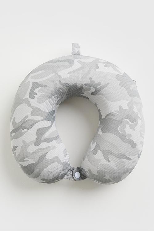 Neck pillow - light grey camo