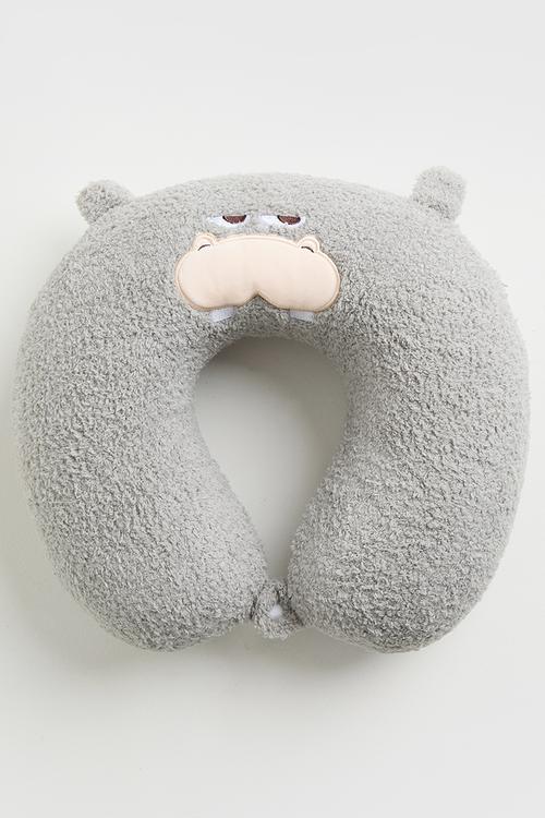 Novelty travel pillow - light grey