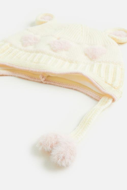 Wool beanie - cream
