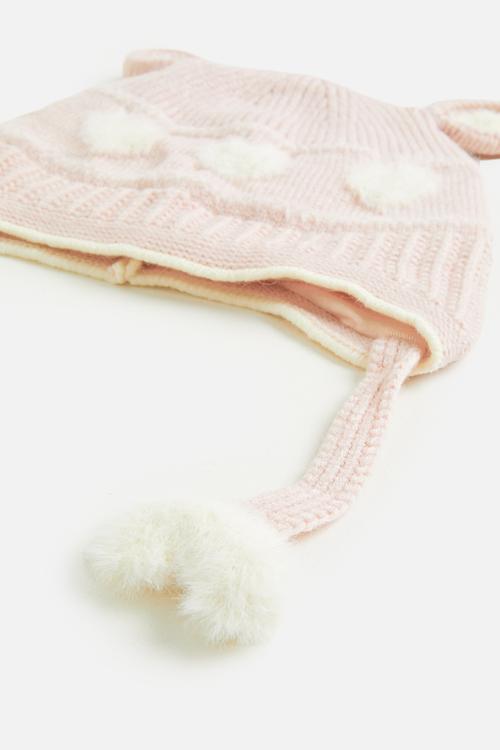 Wool beanie - pastel pink