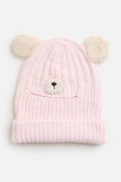 Soft bear beanie - light pink