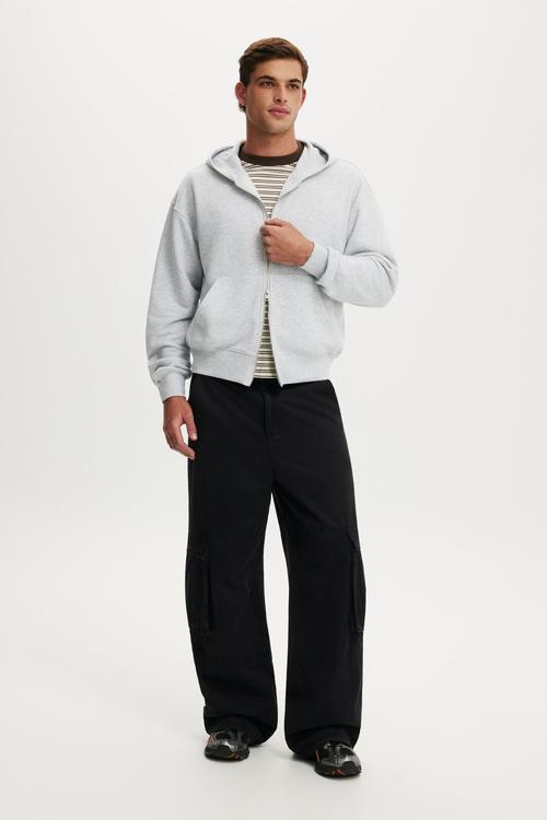 Zip Up Hoodie - Grey Marle